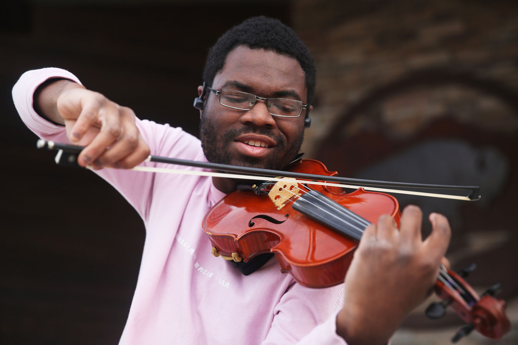 Kenneth Grant has been playing the violin for 13 years